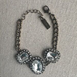 Antique finish gold Crystal bracelet.